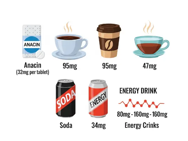 Comparing Anacin's Caffeine To Other Sources photo