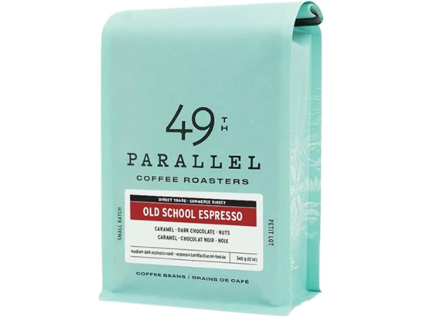 49th Parallel Coffee Roasters - Roasted Coffee Beans (Old School Espresso, Medium-Dark Roast