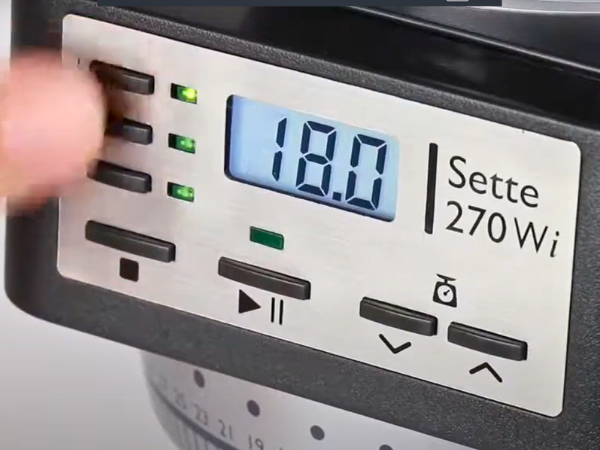 Baratza Sette 270 backlit LED display 1