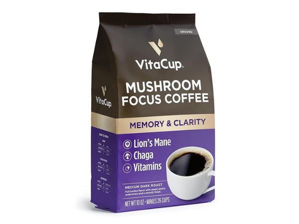 VitaCup Focus Mushroom Coffee Grounds 1