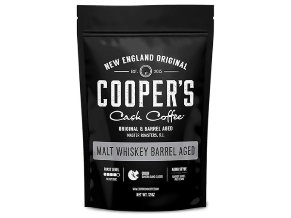 Whiskey Barrel Aged Coffee, Single-Origin Sumatra Beans 1