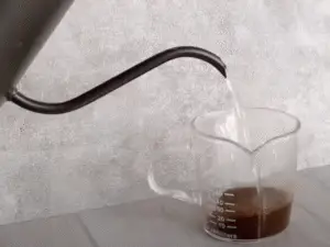 Homemade Recipe Iced Caramel Latte - Dissolve the Coffee Base