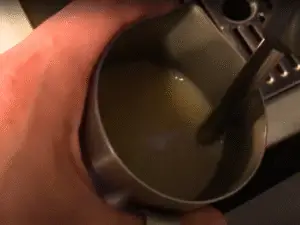 How to Make Cafe con Miel - Steam the Oat Milk