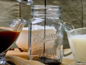 How to Make Iced Mocha - Mix the Coffee and Chocolate