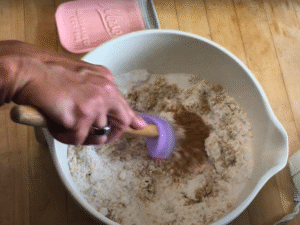 LAUSD Coffee Cake Recipe - Create the Cinnamon Topping